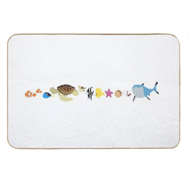 Finding Nemo Character Illustration Bath Mat