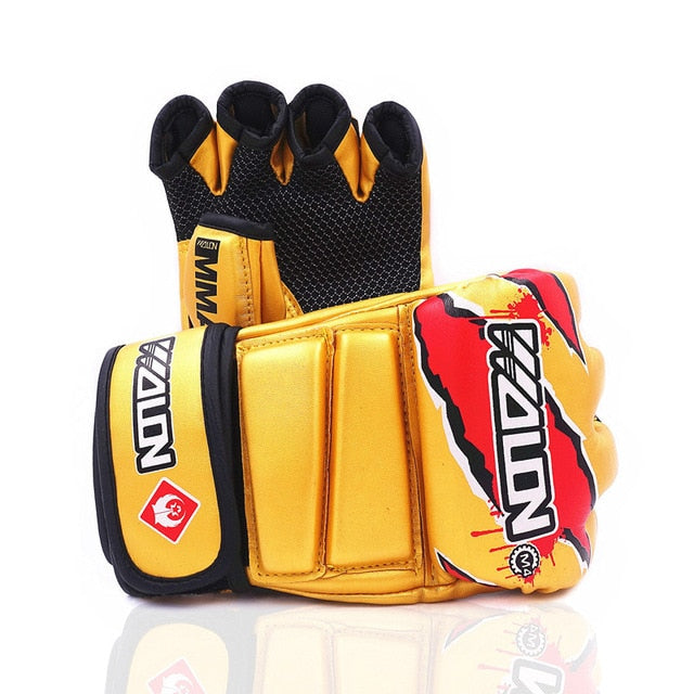 MMA Boxing Gloves Sanda Muay Thai Kick Boxing Mitts Breathable PU Mateial Sparring Grappling Fight Punch Mitts Boxing Equipment