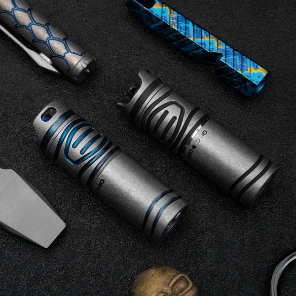 Titanium Alloy Handheld Torch Mini LED Flashlight Portable Outdoor Wautton Outdoor Gear