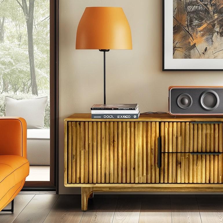 Bosk Wood Fluted TV Stand
