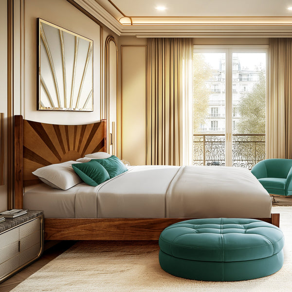 Rorns Sunset Platform Bed Frame With Headboard