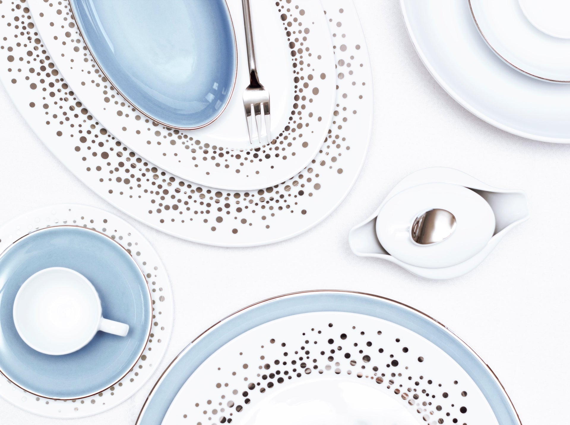 Silver Rain Small Oval Platter