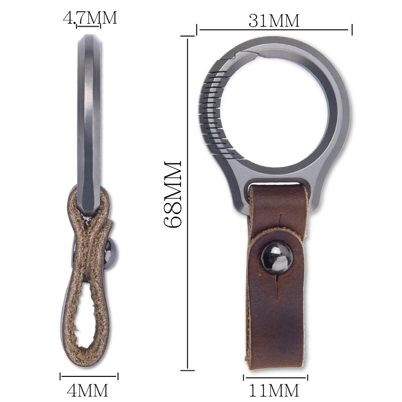 Luxury Titanium Key Chain Magnetic Spin Rotary for Car Key Ring Connector Anti-off Holder Men EDC Quickdraw Buckle Male Gadgets Wautton Outdoor Gear