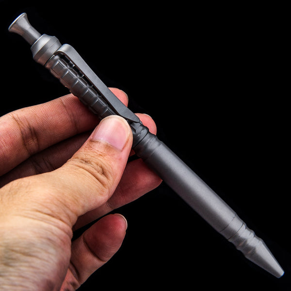 Mini Titanium Pen EDC Gadget Keychain Ballpoint Pen Practical Tactical Pen Outdoor Camping Hiking Cycling Equipment Wautton Outdoor Gear