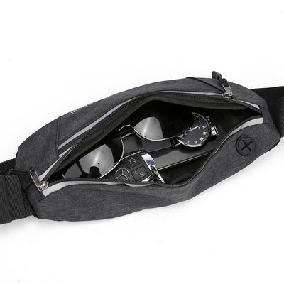 Fanny Pack for Women Men Water Resistant Small Waist Pouch Slim Belt Bag withPockets for Running