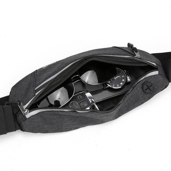 Fanny Pack for Women Men Water Resistant Small Waist Pouch Slim Belt Bag withPockets for Running