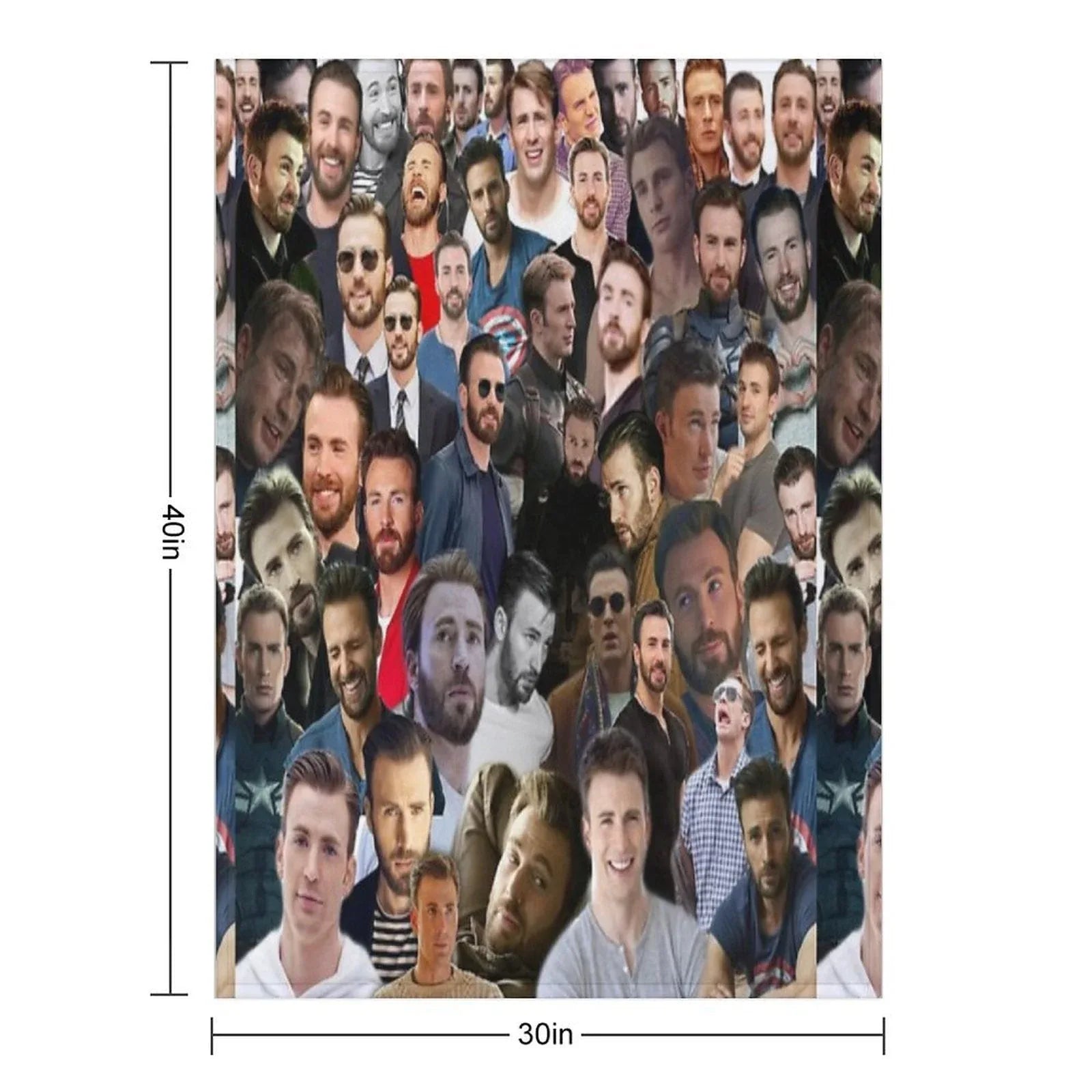 Chris Evans Throw Blanket