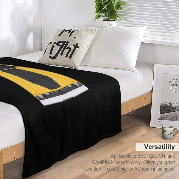 Ford Falcon XB GT 351 - Yellow Throw Blanket
