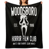 Scream Woodsboro Film Club Horror Throw Blanket