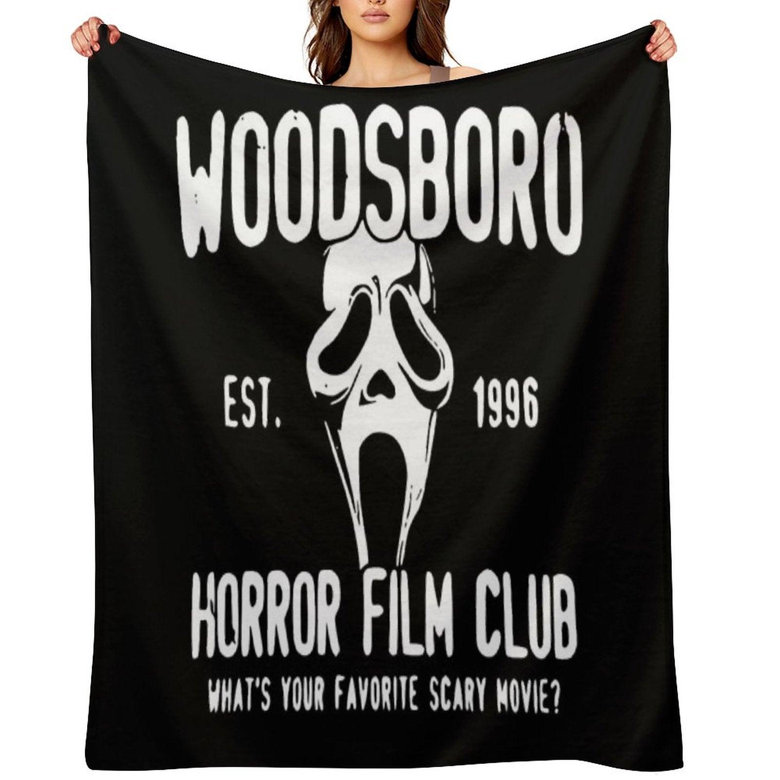 Scream Woodsboro Film Club Horror Throw Blanket