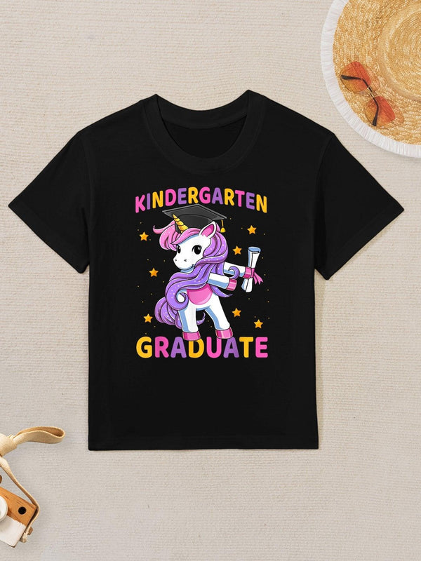 Flossing Unicorn Kindergarten Graduation for Girls Kids Kids T-Shirt