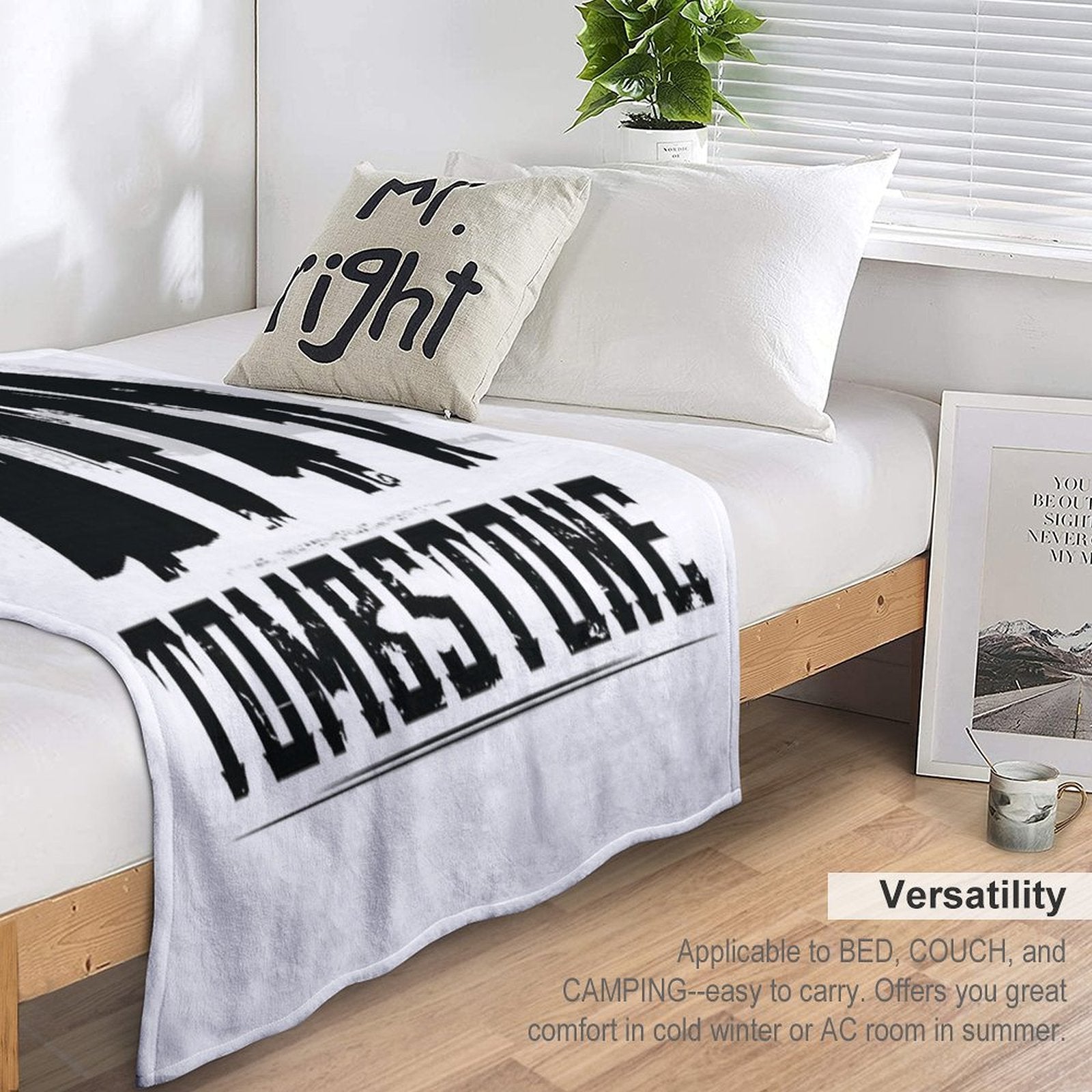 MOVIES TOMBSTONE BLACK Anti-pilling Throw Blanket