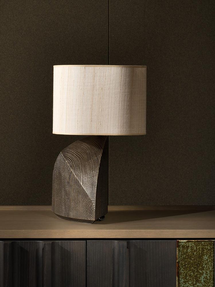Japanese Wabi-Sabi Resin Table Lamp