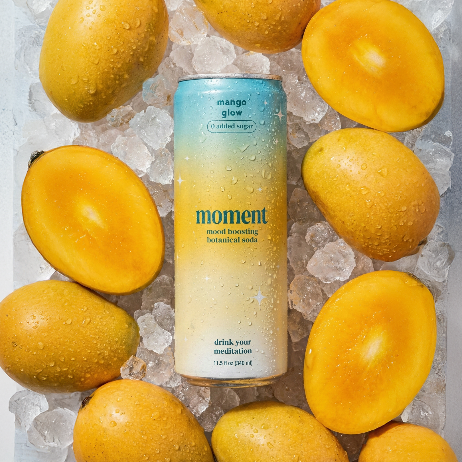 mango glow (botanical soda | 12 pack)