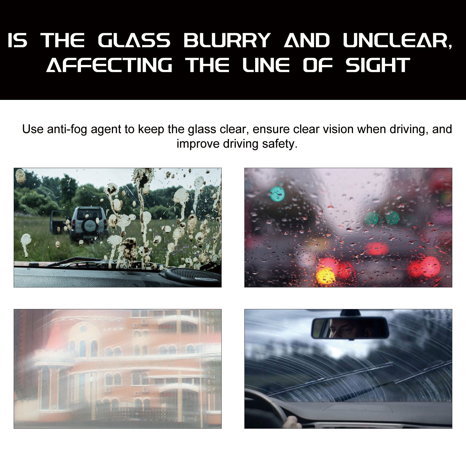 Automotive Anti-Fogging Agent Automotive Glass Cleaning, Anti-Rain, Anti-Fog, Cleaning And Hydrophobic Multi-Purpose Spray