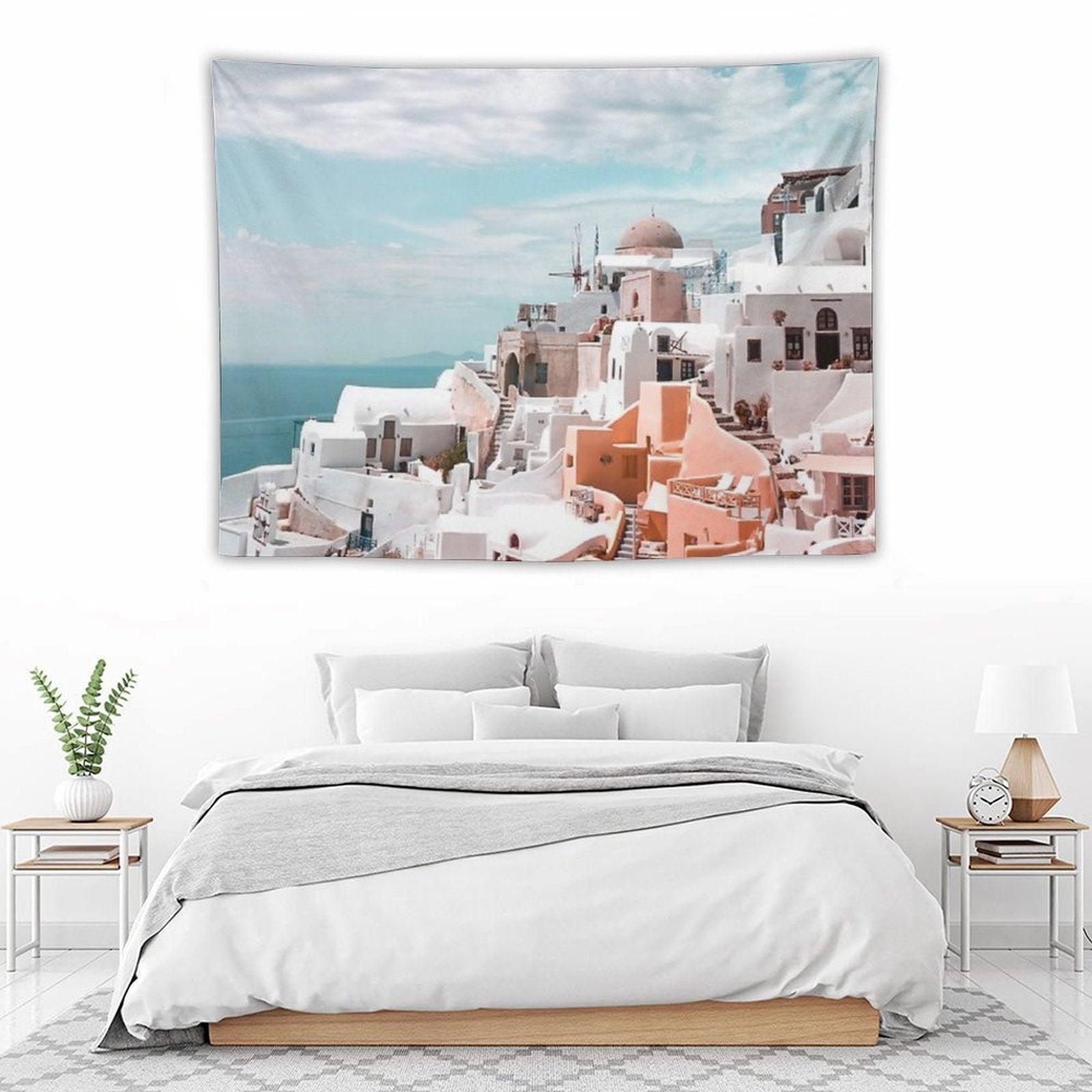 Santorini Oia Greece Tapestry