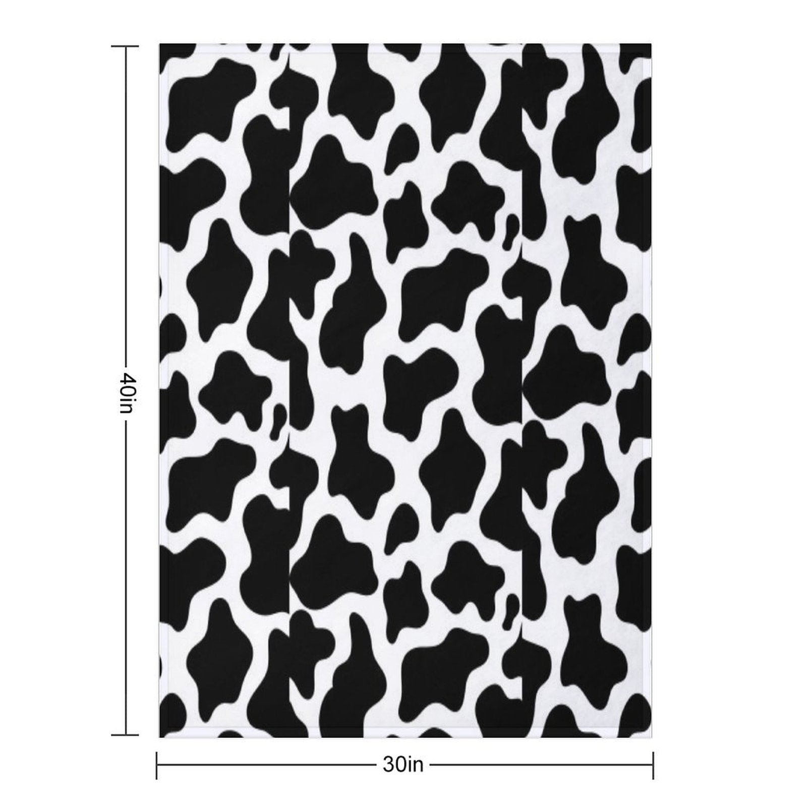 Cow Shrink-resistant Throw Blanket