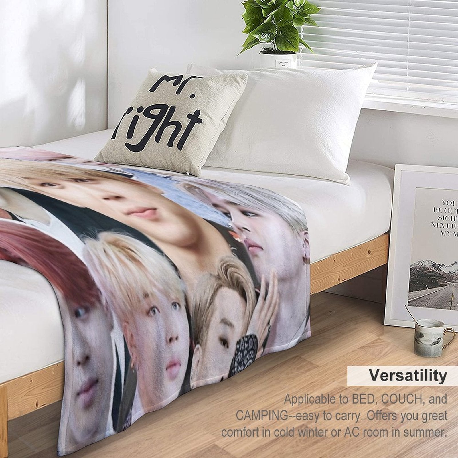Jimin BTS Collage Throw Blanket