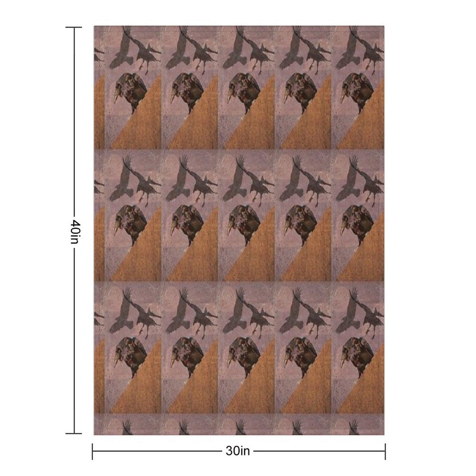 Grimey Crows Throw Blanket