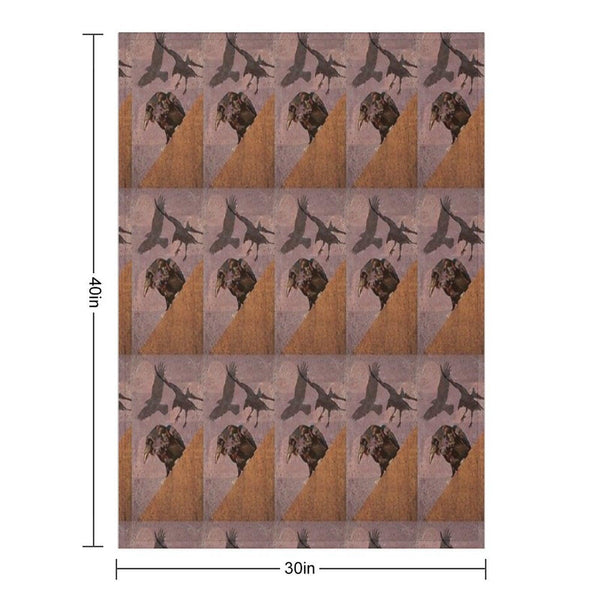 Grimey Crows Throw Blanket