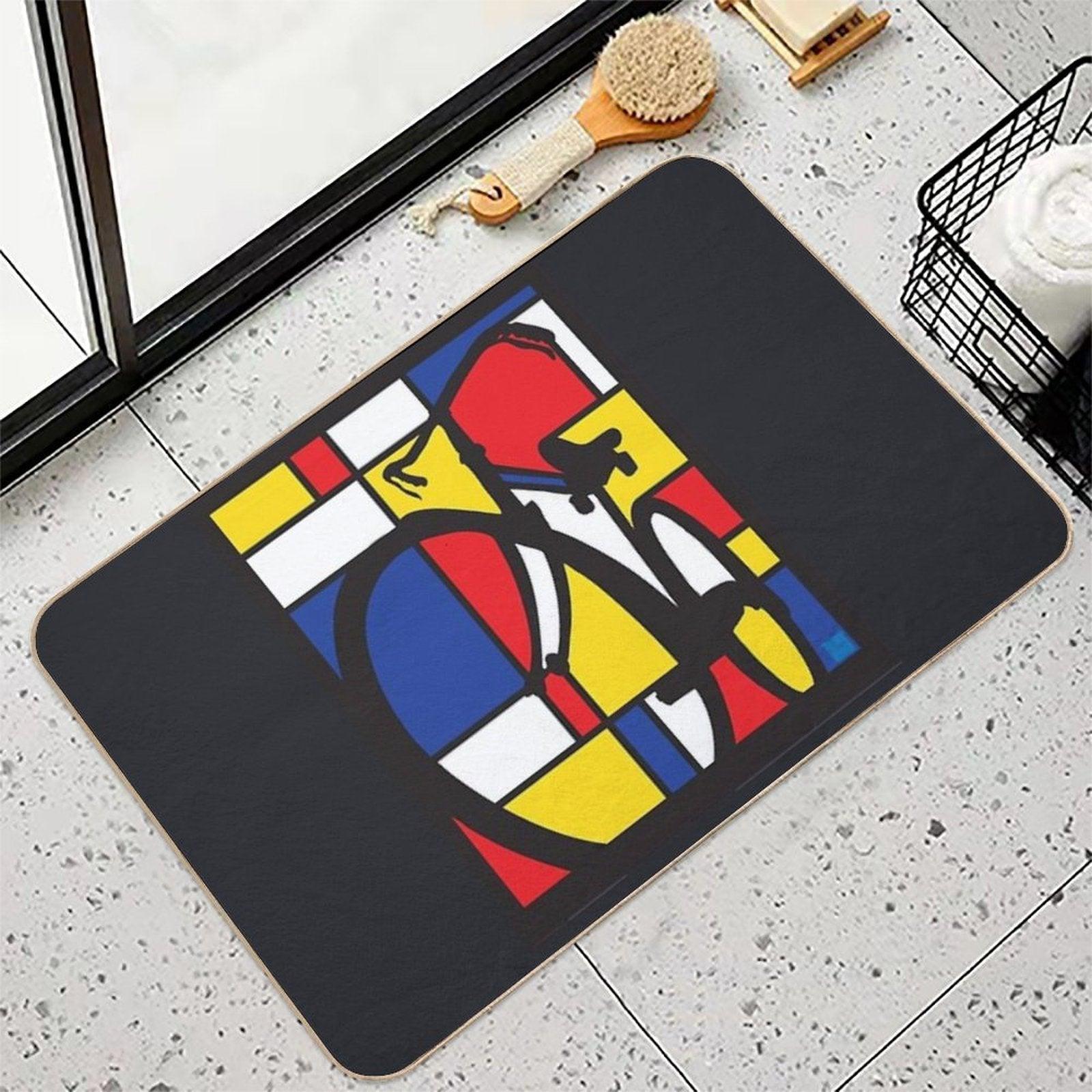 Mondrian Bicycle Art  Versatile Bath Mat