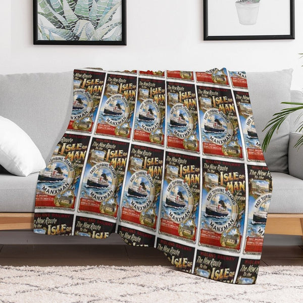 Isle of Man Gift-ready Throw Blanket