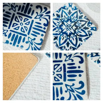RESIN COASTERS-Set of 4