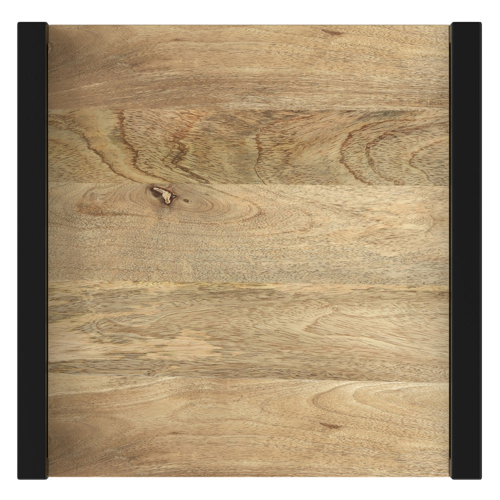 Riverside Solid Mango Wood Bedside Table in Refined