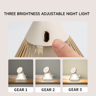 Conical adjustable magnetic wireless charger with night light suitable for iPhone 15W wireless charging bracket
