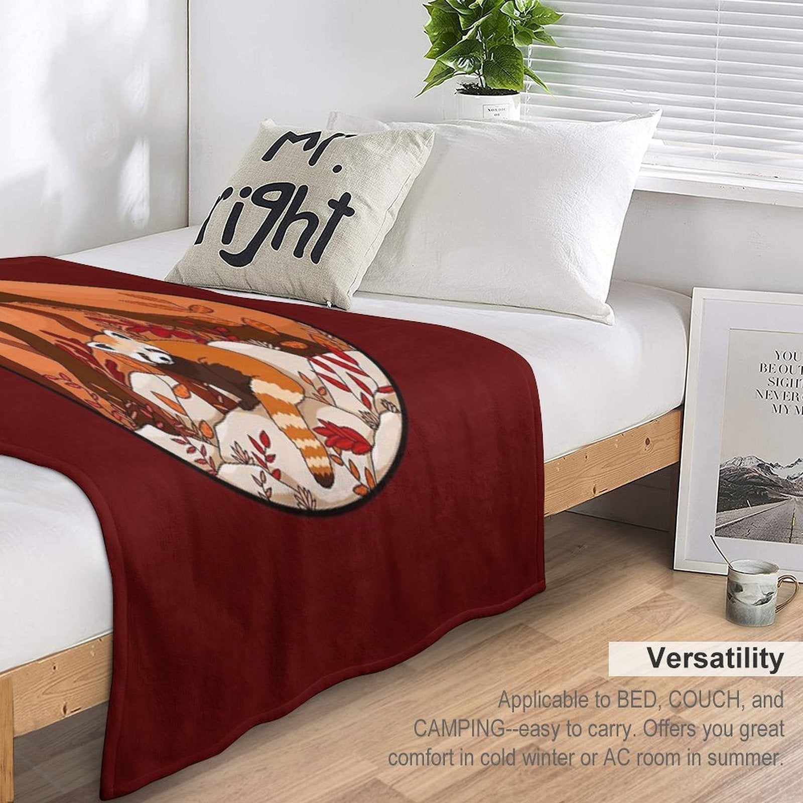Little Red Panda Comfort Throw Blanket