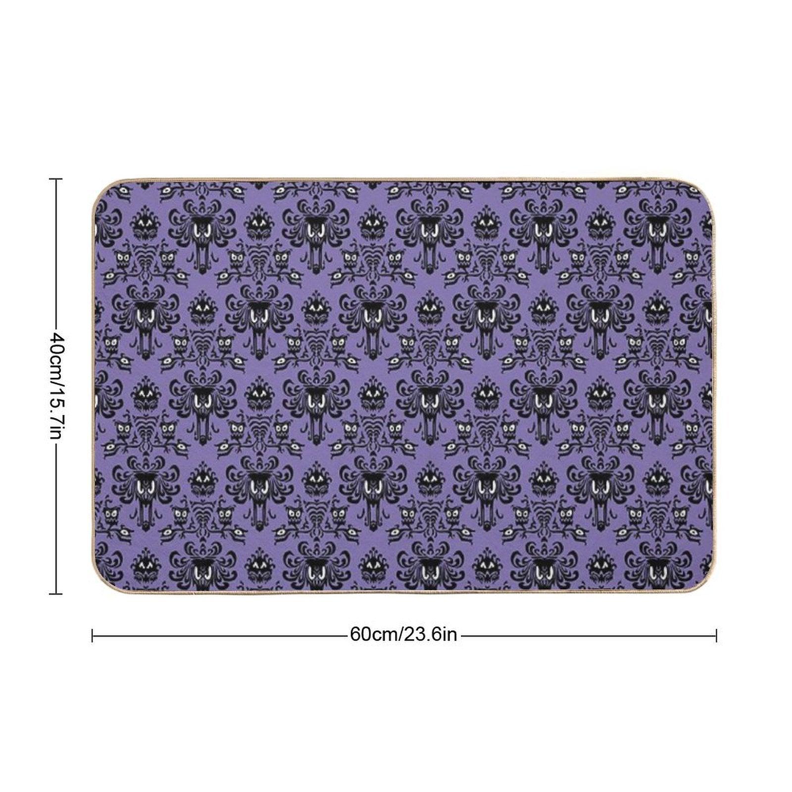 Haunted Mansion Wallpaper Bath Mat
