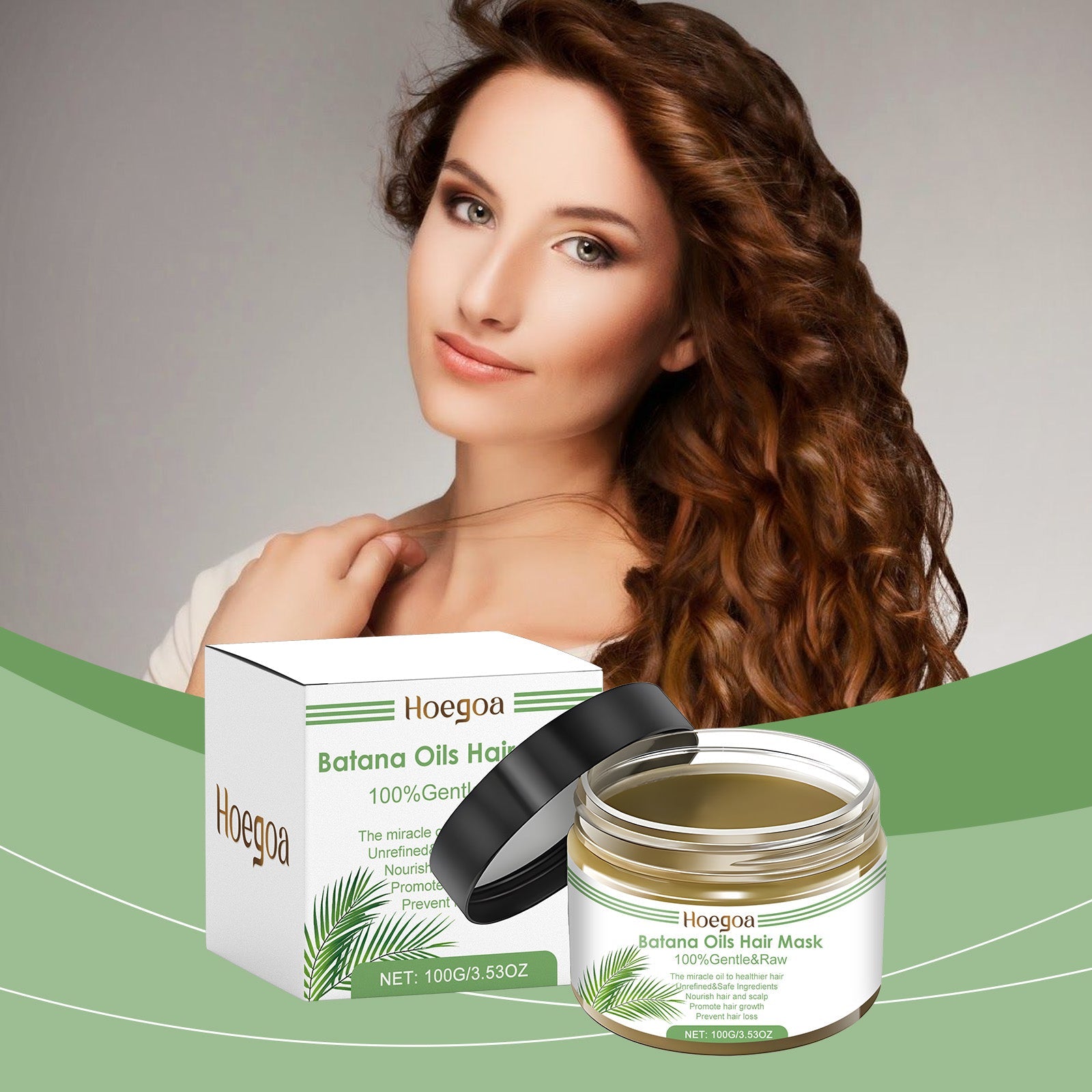 Batana Oil Hair Mask Improves Hair Quality Dry Hair, Moisturizing And Smoothing Hair Care Hair Mask