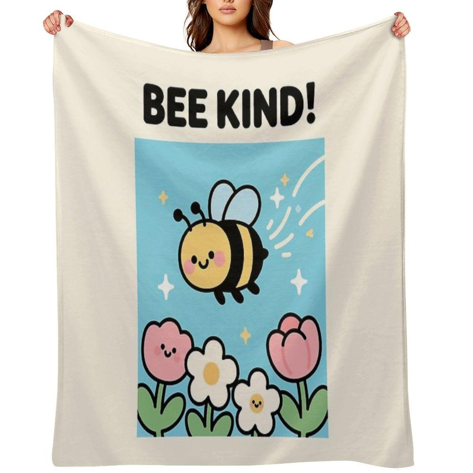 Bee Kind! Throw Blanket