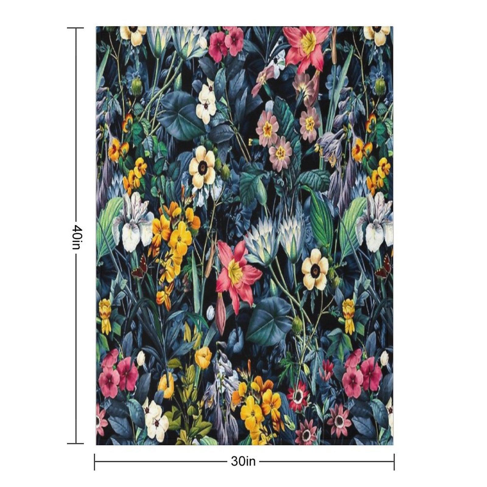 Exotic Garden Throw Blanket