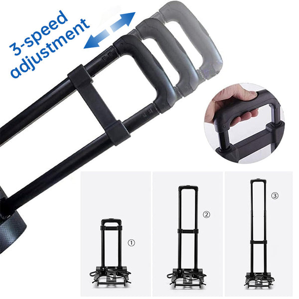 Foldable portable carts: wheel, luggage, hand truck, trolley, travel - shopping, household.