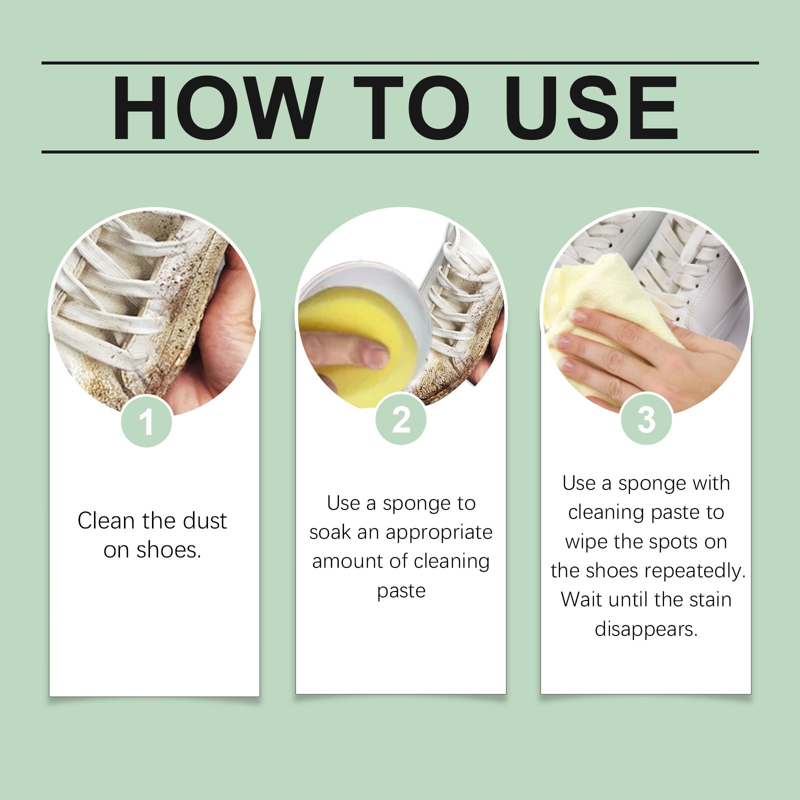 White Shoe Cleaning Cream Clean Leather Bag Small White Shoes Free Wash Maintenance Portable Cleaning Cream