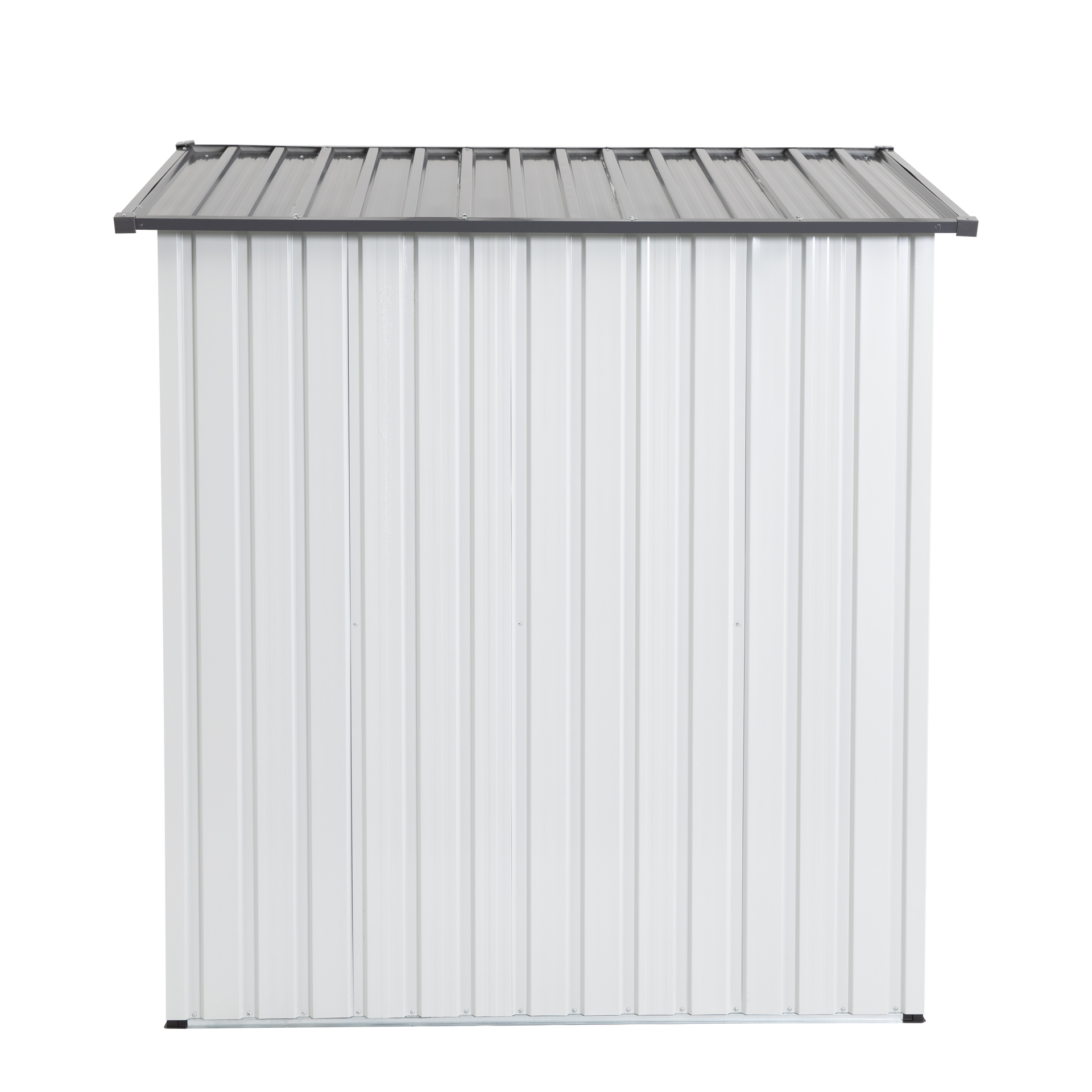 XWT016 Garden Metal Storage Lifter Shed Gray White 5x3x6ft outdoor storing tools Rainproof Hinge door version