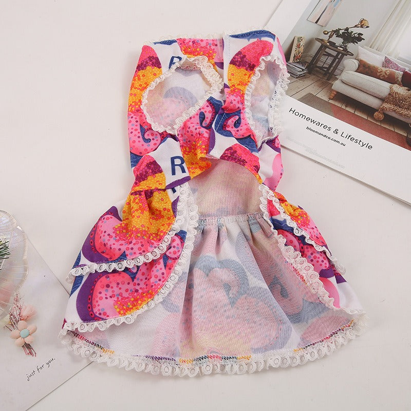 Pet Clothing Skirt Cute Dog Princess Skirt Small and Medium sized Dog Teddy Dog Pet Clothing