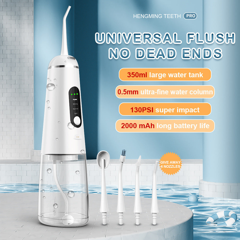 350ml Magnetic Suction Charging 4-Head Tooth Washing Machine Household Water Spray Tooth  Portable Cleaning Tooth Cleaning Machine