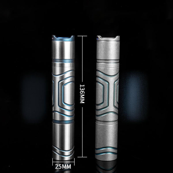 EDC Titanium Alloy Mini Flashlight Rechargeable Fishing Outdoor Waterproof Camping Lighting EDC Tools Wautton Outdoor Gear