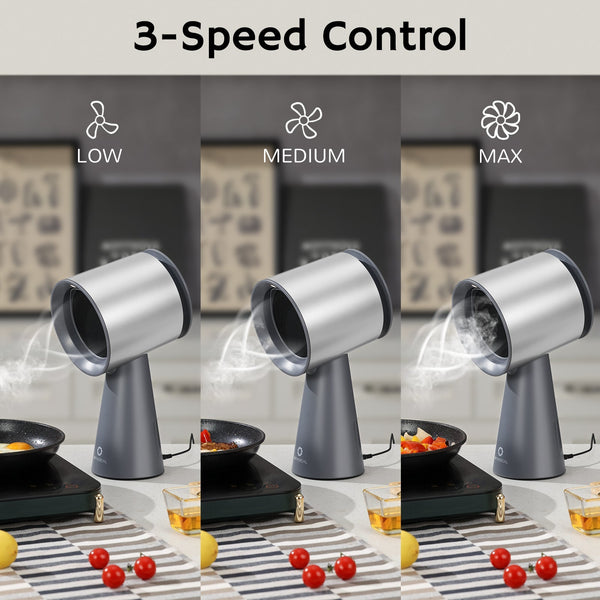 RH180 Portable Desktop Range Hood, Cordless or Plug-In Options - European version Airthereal