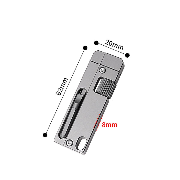 Titanium Alloy Screwdriver And Wrench Small EDC Multifunctional Tool Outdoor Portable Pocket Tool Gray New Wautton Outdoor Gear