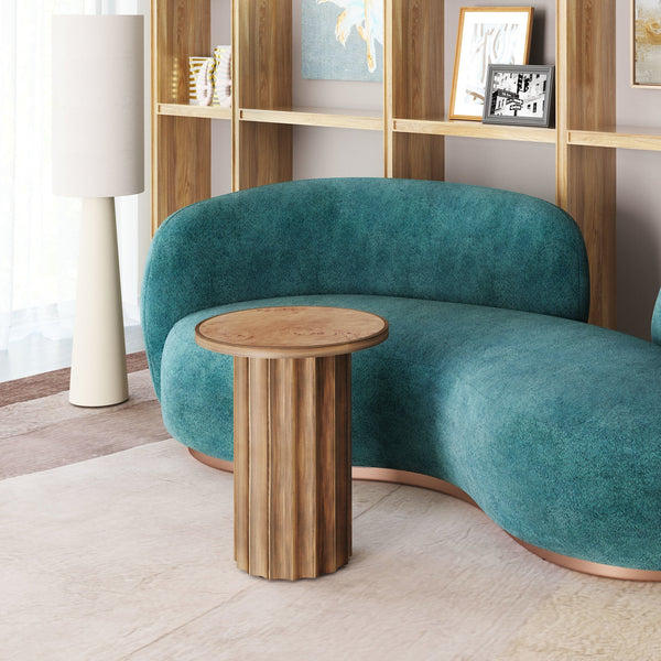 Afinato Side Table Brown