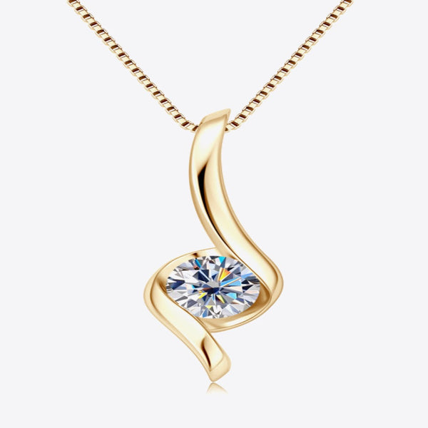 1 Carat Diamond Pendant Gold Necklace - Gifts for You 'n Me