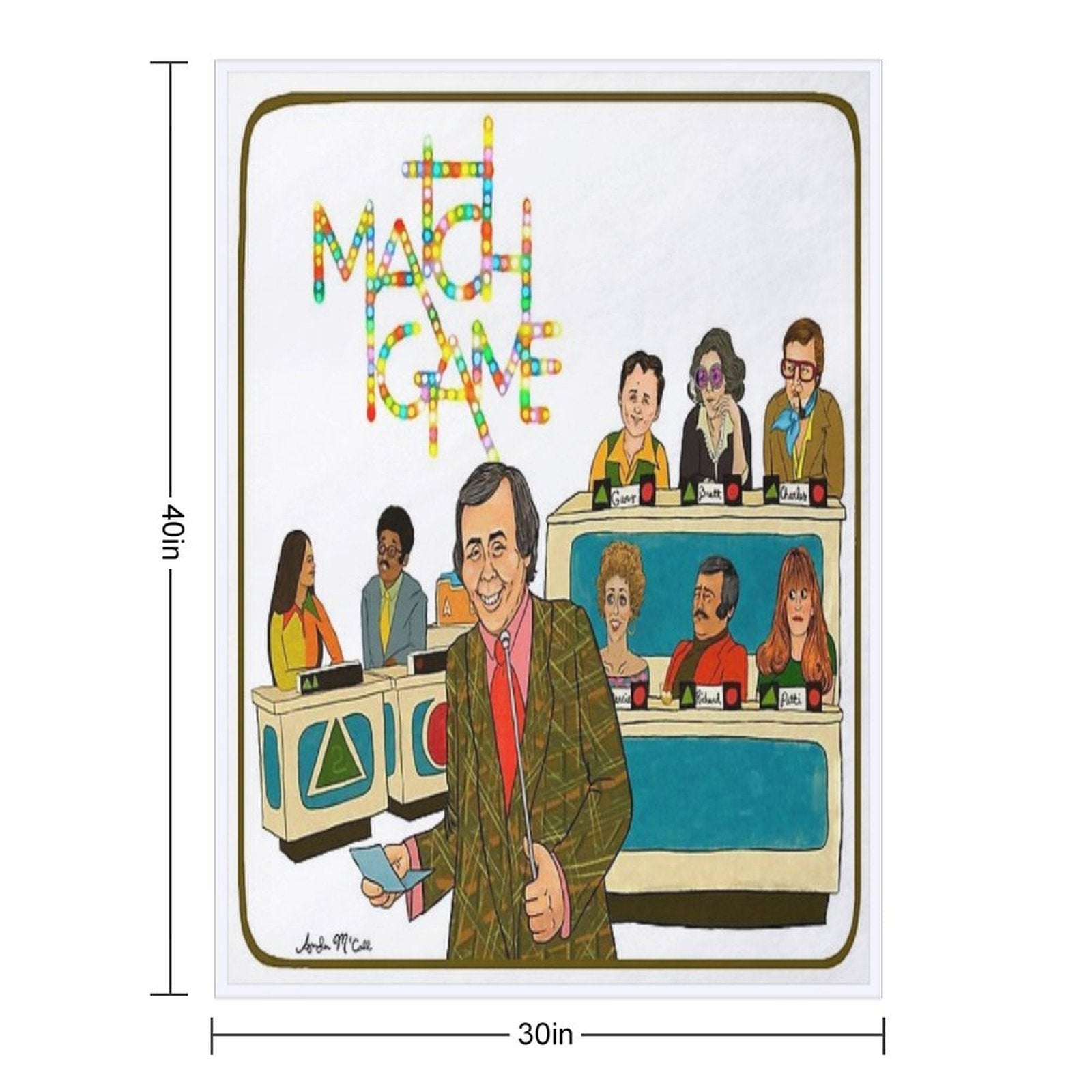 Match Game Lightweight Throw Blanket