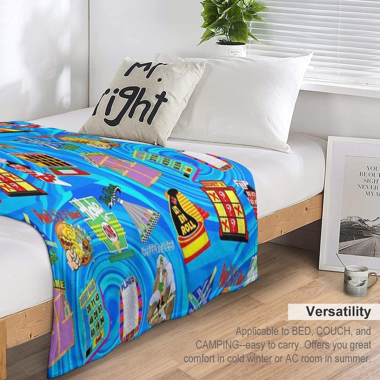 TV Game Show Contestant - TPIR (The Price Is...) Gift-ready Throw Blanket