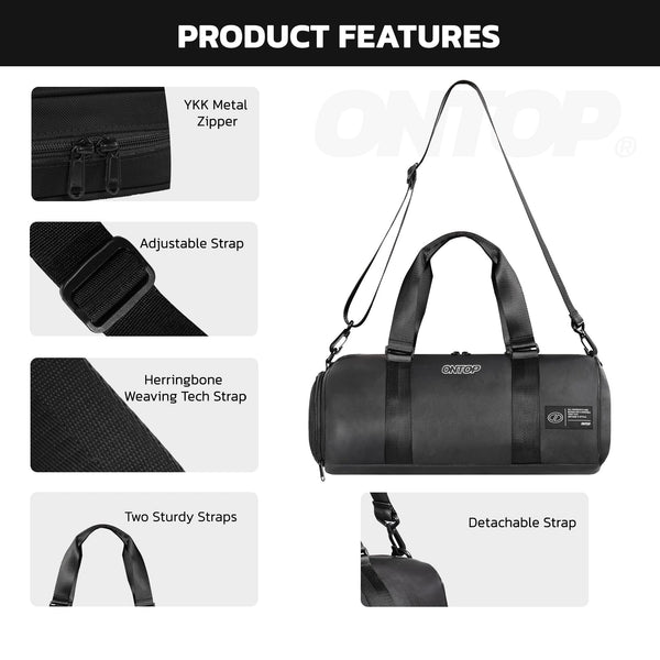 Leather Travel Duffle Bag Weekender