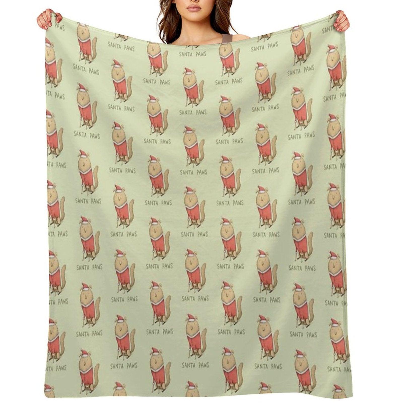 Santa Paws Throw Blanket