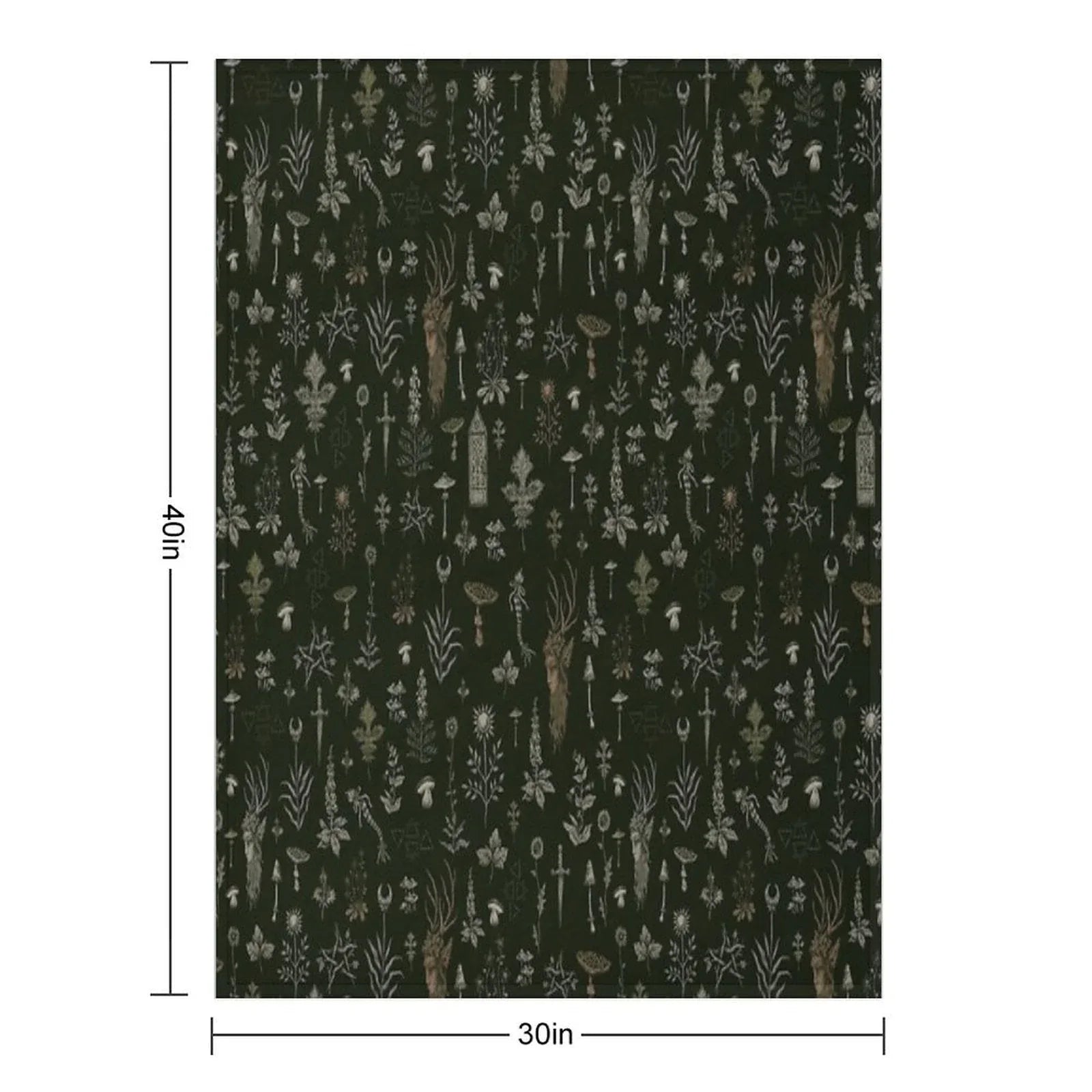Forest And Field Guardian Throw Blanket