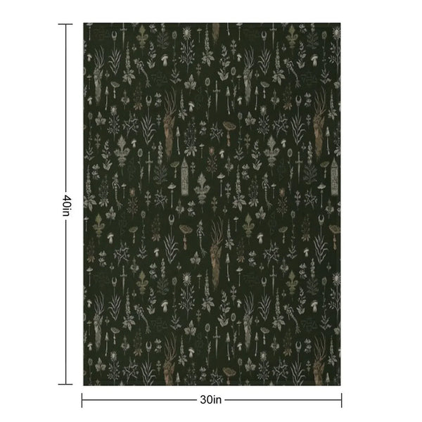 Forest And Field Guardian Throw Blanket